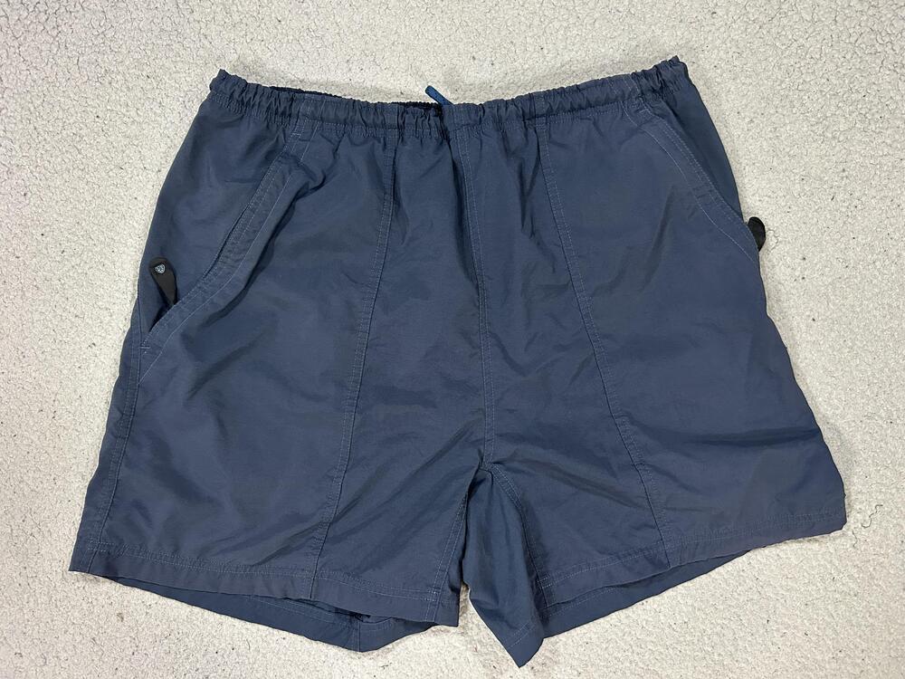 Nike ACG Swim Trunks Mens Large Blue Lined Quick Dry Zip Pockets Mesh Liner